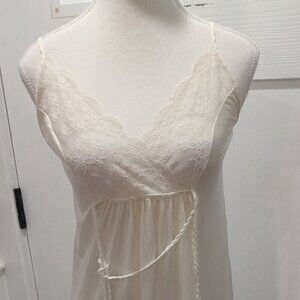 Vintage Gilead Lace Long Slip Nightgown Dress
